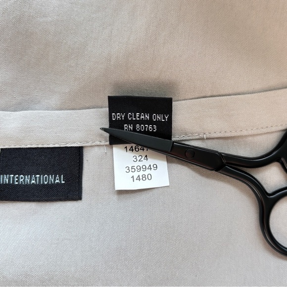 Moda International Size‎ 8 Vintage Skirt A-Line 100% Silk Y2K Midi Business Chic - Picture 10 of 11